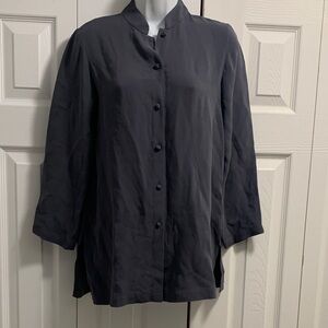 Eileen Fisher Gray Button Down Shirt